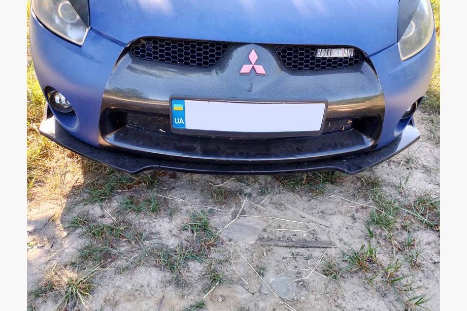 Universel front lip-spoilerlæbe DPT V-1 (ABS, sort højglans) Foto 4