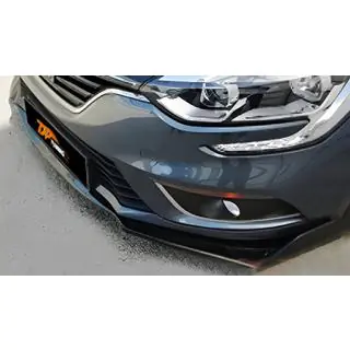 Universel front lip spoiler DPT V-2 (ABS, sort højglans) foto 4