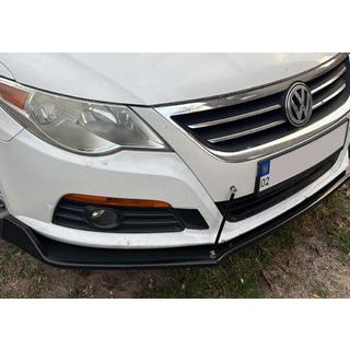 Universel front lip spoiler DPT V-2 (ABS, sort højglans) foto 2
