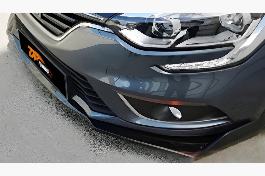 Universel front lip spoiler DPT V-2 (ABS, sort højglans) Foto 4