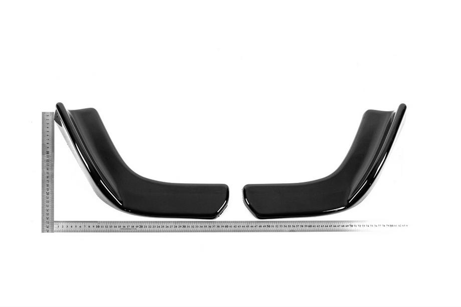 Universel front læbe-spoiler DPT V-1 (ABS) (2 stk.) (blank sort) Foto 7