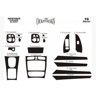 Instrumentbordbeklædning Mercedes C-class W203 2000–2007 foto 2