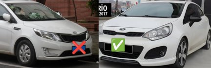 Kia Rio 2012–2017 Spejlkåber BMW-Style (uden blinklys, 2 stk) foto 2