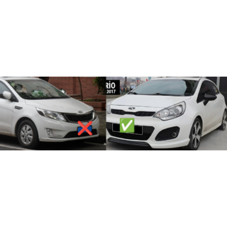 Spejlkåber BMW-Style (uden blinklys, 2 stk) Kia Rio 2012–2017 foto 2