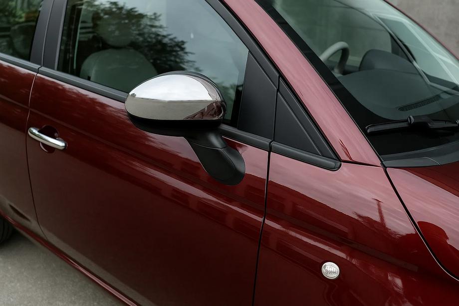 Fiat 500/500L 2013–2022 Krom spejlkåber (2 stk., rustfrit stål, Carmos) Image