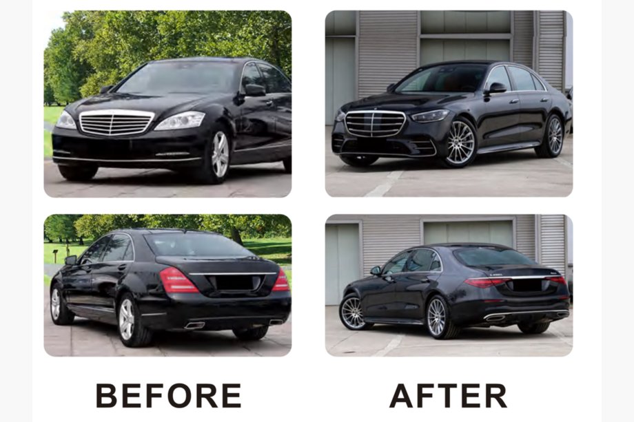 Mercedes S-Klasse W221 2005–2013 Facelift-kit til W223 AMG Line Foto 3
