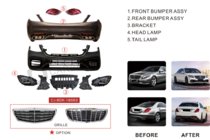 Mercedes S-klasse W222 2013–2022 Facelift-sæt S63 AMG-2018 foto 19