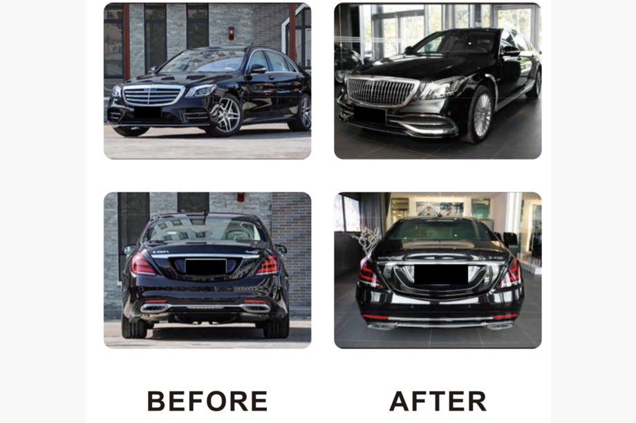 Mercedes S-klasse W222 2013–2022 Facelift-sæt til Maybach (med optik) Image