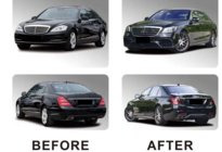 Mercedes S-Klasse W221 2005–2013 Facelift-kit til W222 AMG S63 foto 4