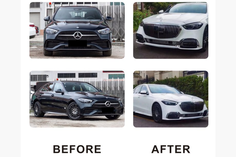 Mercedes C-klasse W206 2022– Forreste kofanger komplet (Maybach) Image
