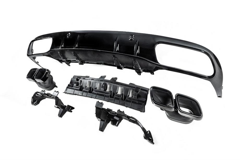 Mercedes C-klasse W205 2014–2021 Karrosserikit med diffuser til Coupe (AMG C63-designs 2018-2021) Foto 8