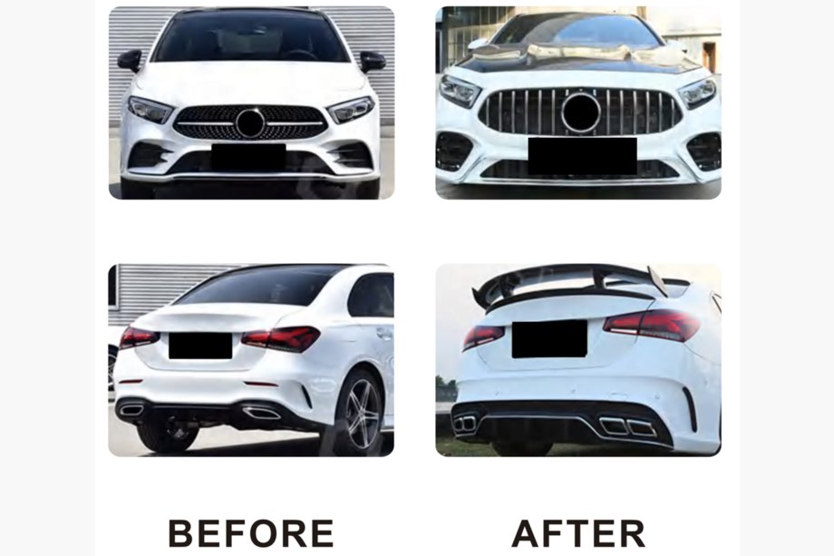 Mercedes A-klasse W177 2018– AMG A45 karrosserikit (type-B) Image