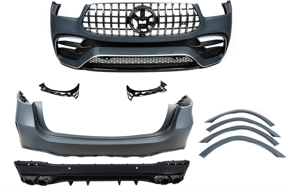 Mercedes GLE W167 2018– AMG GLE53 2018-Design karrosserisæt (med komplet bagkofanger) Image