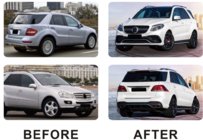 Mercedes ML W164 2005–2011 Facelift-kit til W166 GLE63 AMG foto 3