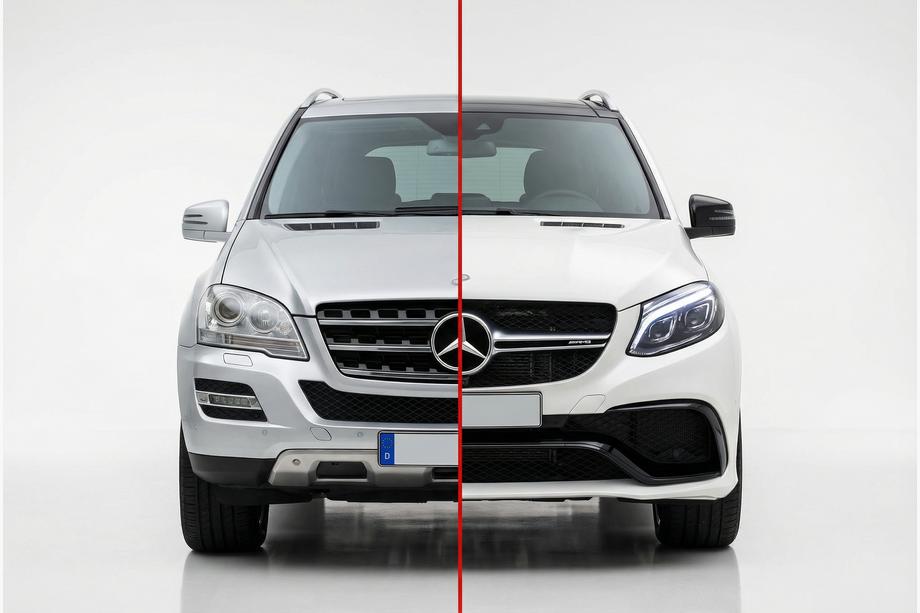 Mercedes ML W164 2005–2011 Facelift-kit til W166 GLE63 AMG Image