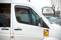 Volkswagen Crafter 2006–2016 Vindafvisere, indstiksmodel (halvgennemsigtige, 2 stk., Cagatay) foto 10