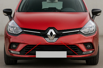 Renault Clio IV 2012–2019 Carmos kromramme til frontemblem (rustfrit stål) foto 1
