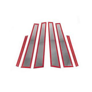 Dørstolpeafdækninger (6 stk., rustfrit stål) foto 4