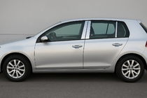 Volkswagen Golf 6 2008–2014 Dørstolpeafdækninger (6 stk., rustfrit stål) foto 1