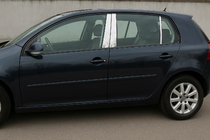 Volkswagen Golf 5 2003–2009 Dørstolpeafdækninger (6 stk., rustfrit stål) foto 1