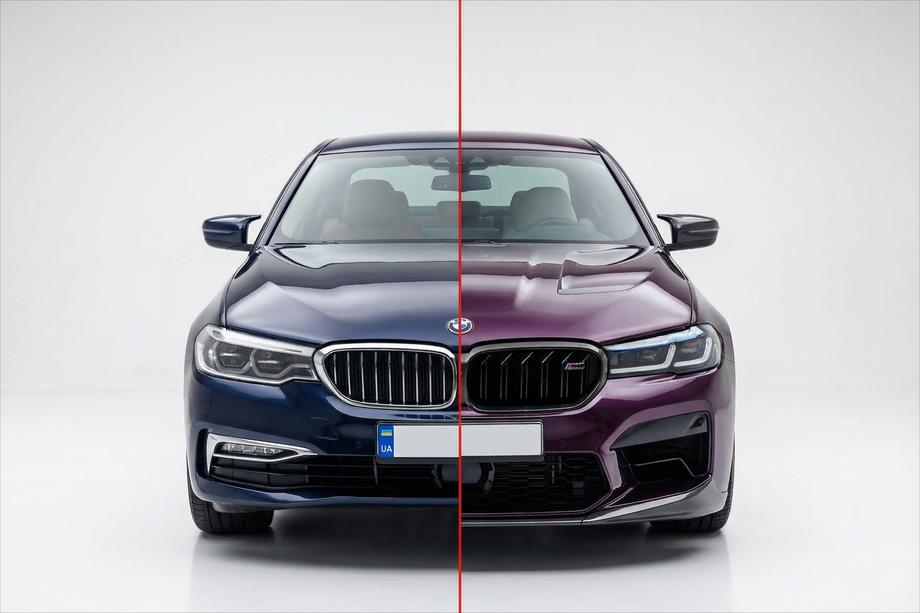 BMW 5-serie G30/G31 2017–2023 Restyling-sæt med motorhjelm og forskærme (til ombygning til M5 Competition 2021) Image