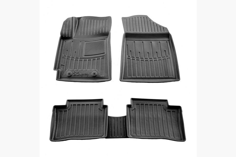 Hyundai I-10 2020– Stingray 3D gummimåtter til kabinen (5 stk.) Image