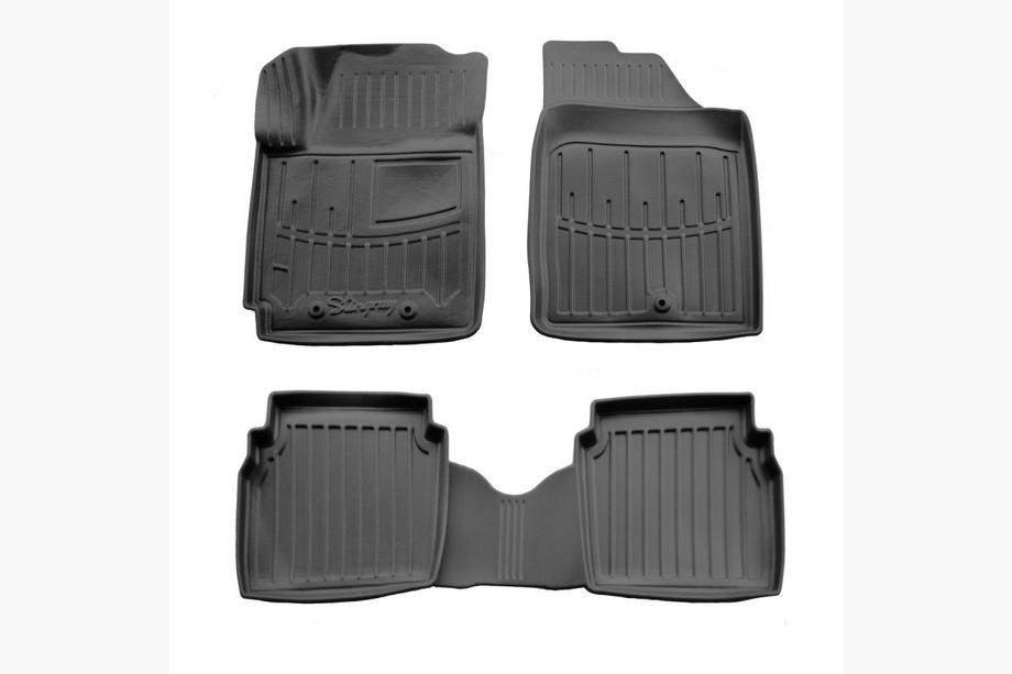 Hyundai I-10 2008–2013 Stingray 3D gummimåtter til kabine (4 stk.) Image