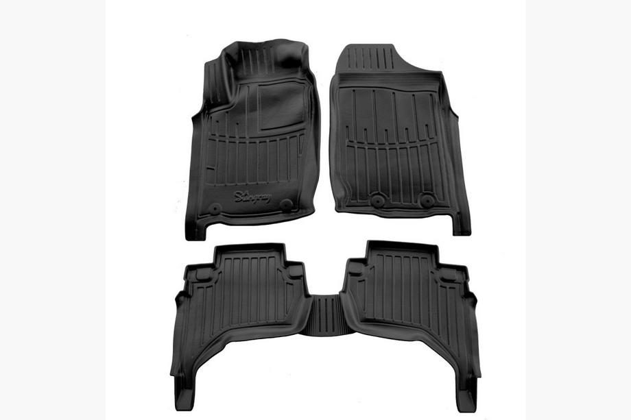 Mitsubishi L200 2006–2015 Stingray 3D gummibilmåtter (arabisk version, 5 stk.) Image