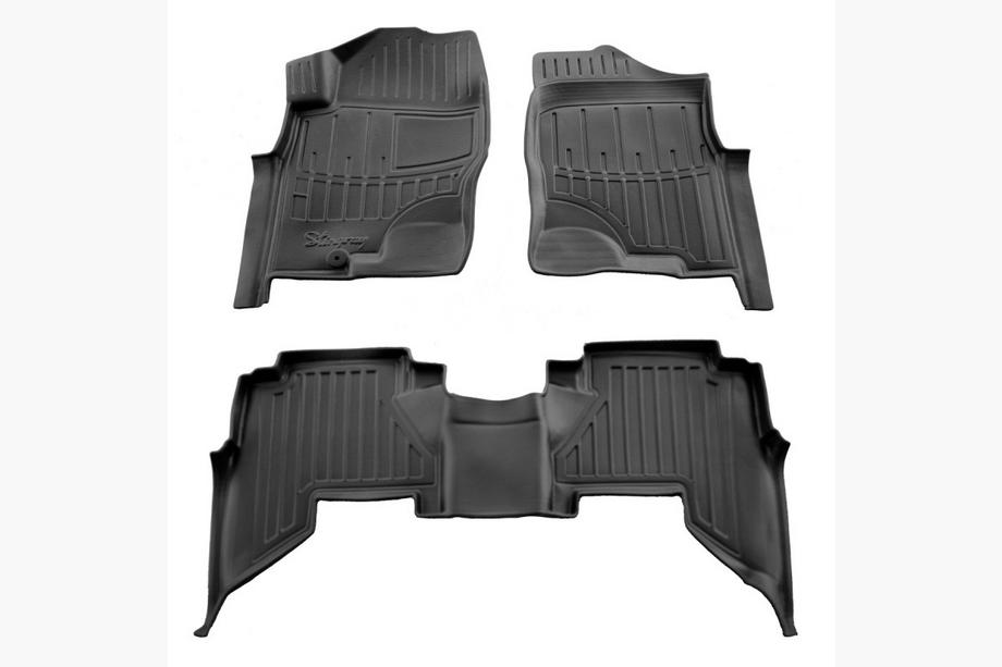 Nissan Pathfinder R51 2005–2014 Stingray 3D gummimåtter til kabinen (2005-2010, 3 stk) Image