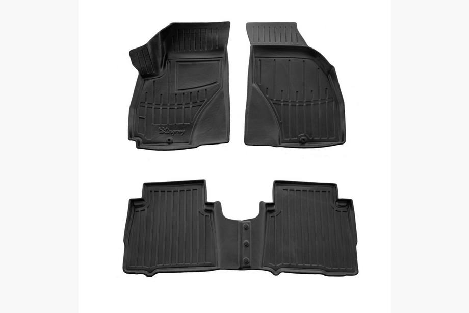 Hyundai Santa Fe 1 2000–2006 Stingray 3D gummimåtter til kabine (4 stk.) Image