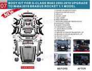 Mercedes G-Klasse W463 1990–2018 Restyling-sæt til G900 Roket foto 2