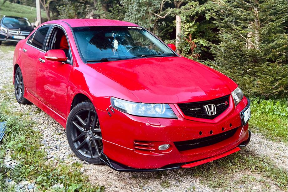 Honda Accord VII 2002–2007 Forreste frontlæbe Niken Red (ABS) Image