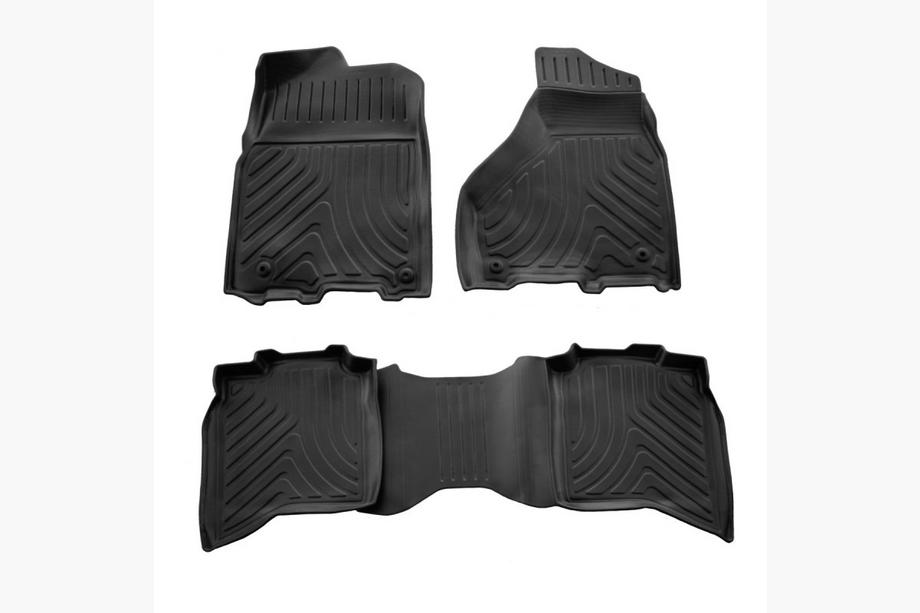 Dodge RAM (DS/DJ/D2) 2009–2024 Stingray 3D gummimåtter til kabinen (Crew cab, 2009-2018, 4 stk.) Image