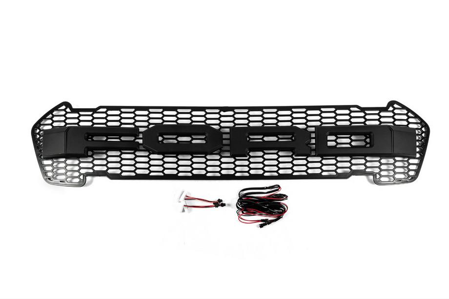 Ford Ranger 2011–2022 Frontgrill (2015-2018, sort, LED) Image