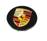 Porsche Navkapsel til fælge 76/71 mm sort (1 stk.) foto 1