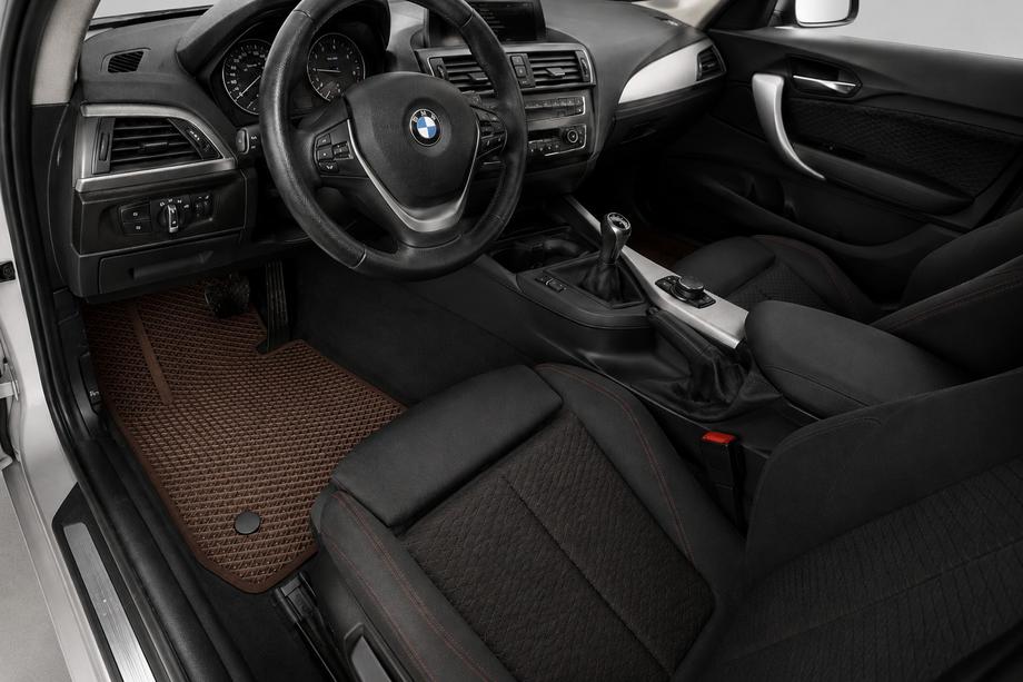 BMW 1-serie F20/F21 2011–2019 EVA bilmåtter (brun) Image