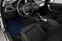 BMW 1-serie F20/F21 2011–2019 EVA-bilmåtter (Blå) foto 1