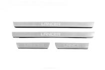 Mitsubishi Lancer 9 2004–2008 Carmos V3 dørtrinslister (4 stk., rustfrit stål) foto 1