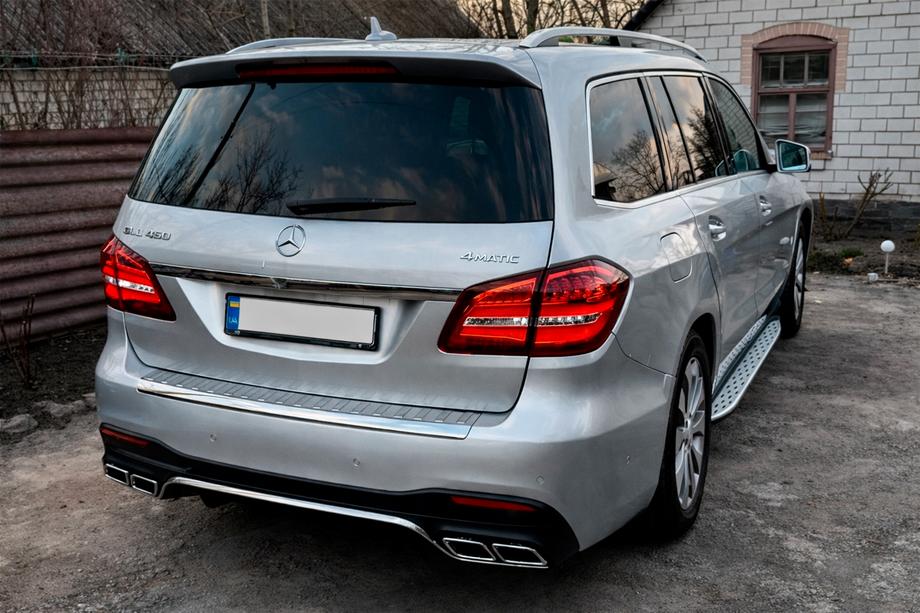 Mercedes GL/GLS class X166 2012–2019 Bageste diffuser GLS63 AMG (med krom udstodningsenderør) Image