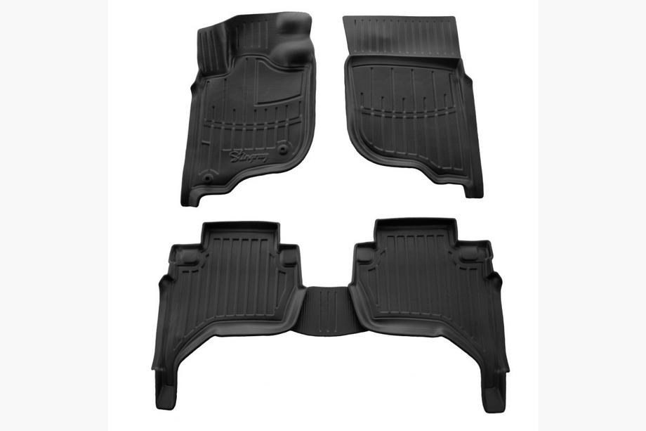 Mitsubishi L200 2006–2015 Stingray 3D gummimåtter til kabinen (EU, KAOT, 5 stk.) Image