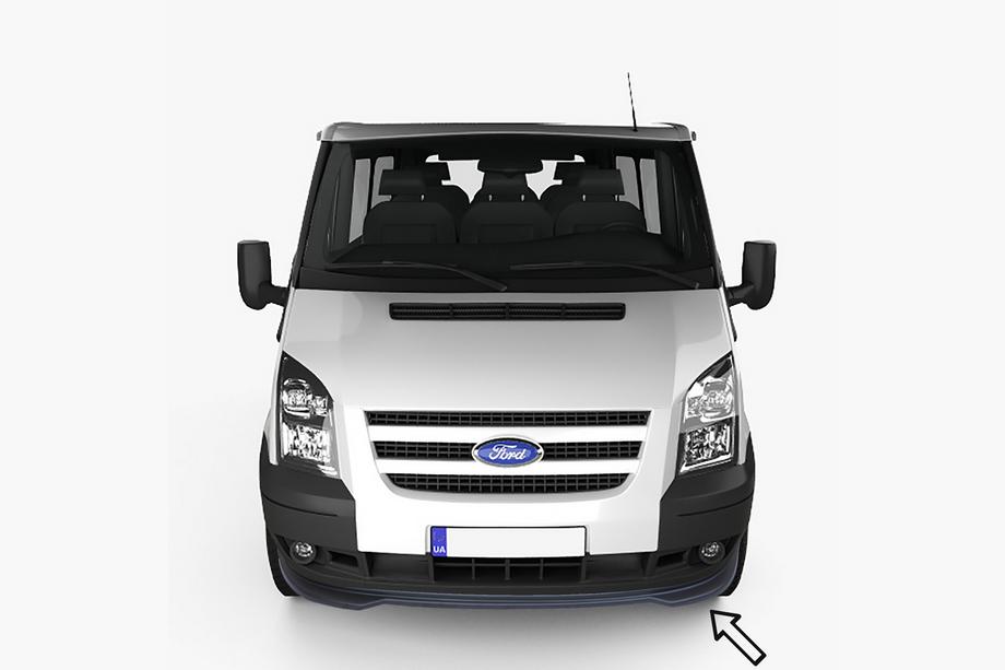 Ford Transit 2000–2014 ESA frontlæbe til kofanger (2006-2014, sort) Image