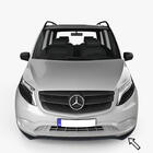 Mercedes Vito/V-klasse W447 2014– ESA front lipspoiler (sort) foto 1