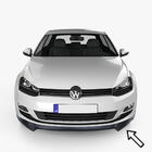 Volkswagen Golf 7/E-Golf 2012–2020 ESA front lipspoiler (sort) foto 1