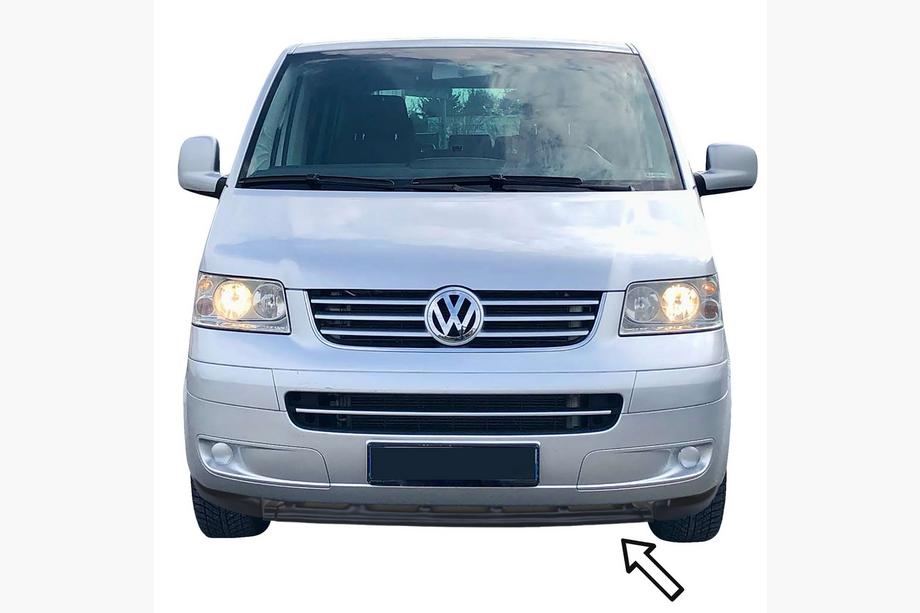 Volkswagen T5 Transporter 2003–2010 ESA front lipspoiler (sort) Image