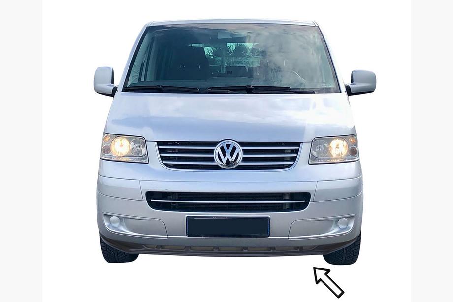 Volkswagen T5 Caravelle 2004–2010 ESA front lipspoiler (sort) Image