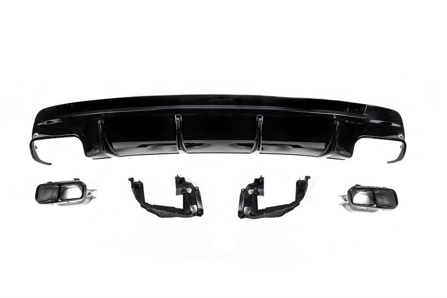 Mercedes CLA C117 2013–2019 Bageste diffuser Black (CLA45-design med udstødningsender) Image