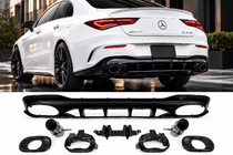 Mercedes CLA C118 2019– Bagdiffuser med udstødningsrørender (CLA35-design) foto 1
