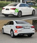 Mercedes A-klasse W177 2018– Bagdiffusor med udstødningsenderør (Design A45 SD) foto 3