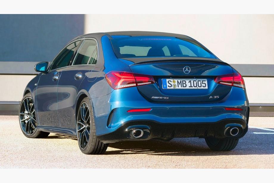 Mercedes A-klasse W177 2018– Bagdiffusor med udstødningsenderør (Design A35 SD) Image