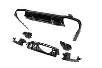 Mercedes E-klasse W213 2016–2023 Bageste diffuser med udstødningstipper E63-Design Black (til AMG/AMG-Line 2016-2020) foto 4